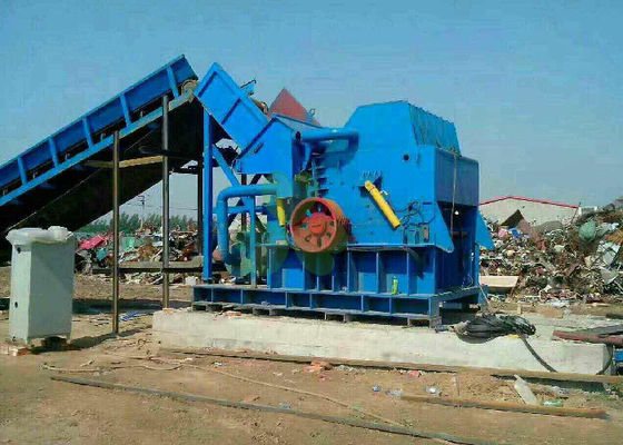 China Máquina azul resistente do triturador do metal para o metal Waste que recicla Eco amigável fornecedor