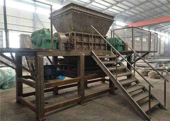 China Planta do triturador do eixo do dobro da máquina da retalhadora Waste do hospital fornecedor